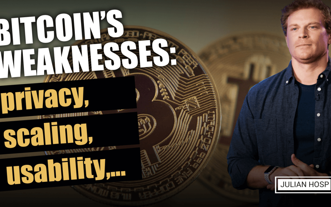 Bitcoin’s weaknesses: privacy, scaling, usability,…